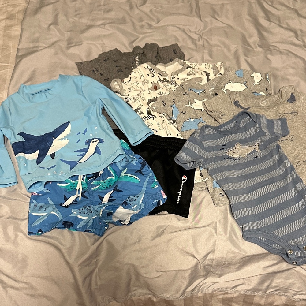 8-Piece Summer Bundle - Bathing Suit, Bodysuits, Shorts and Rompers